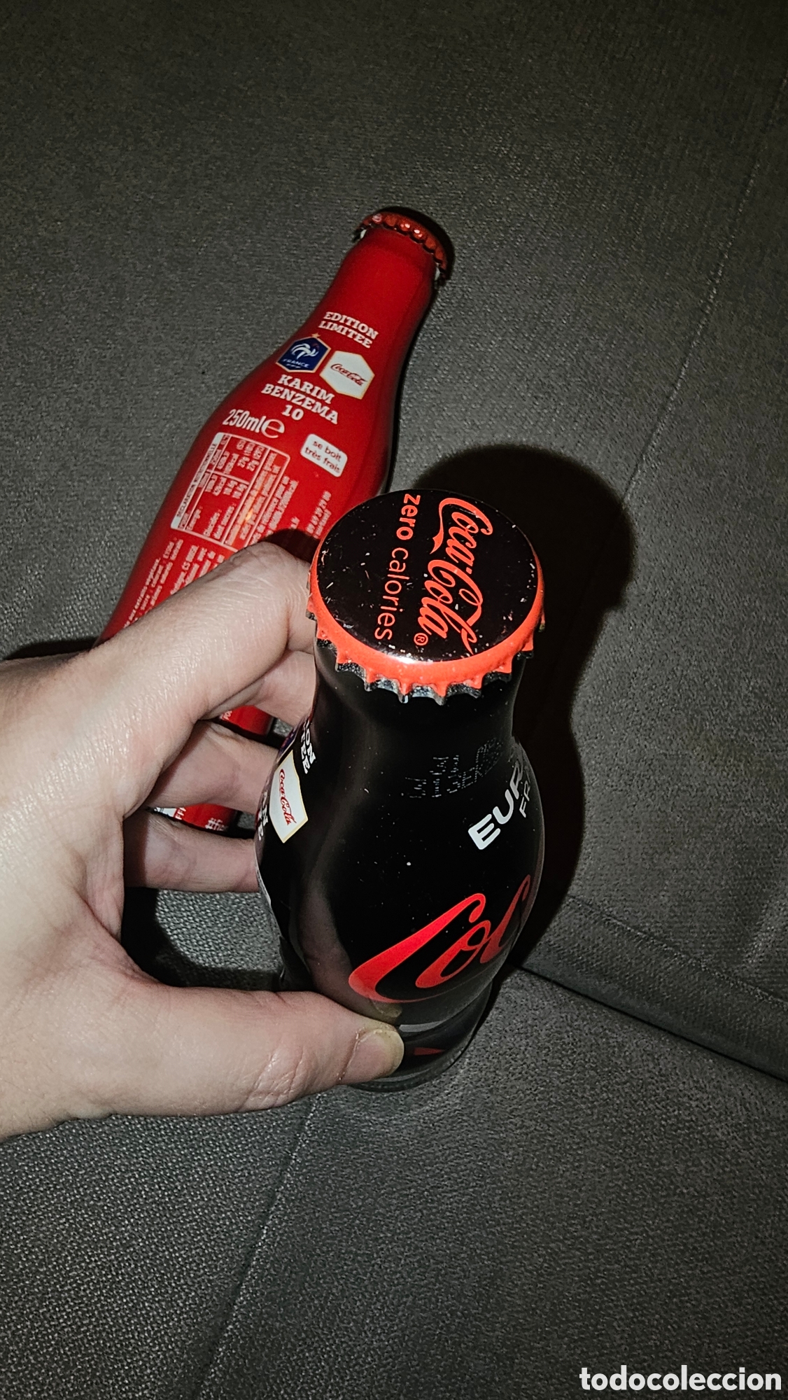 Coleccionismo deportivo: 2 botellas Coca-Cola Euro 2016 - Foto 7