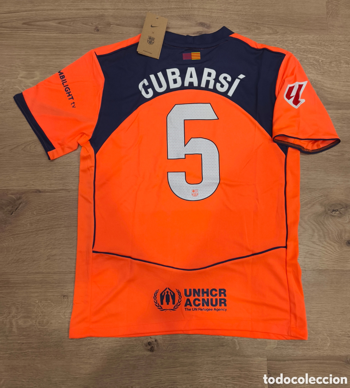 Coleccionismo deportivo: Camiseta Cubars&iacute; 5 Bar&ccedil;a - Foto 2