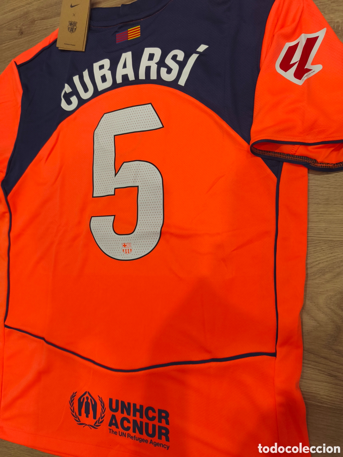 Coleccionismo deportivo: Camiseta Cubars&iacute; 5 Bar&ccedil;a - Foto 4