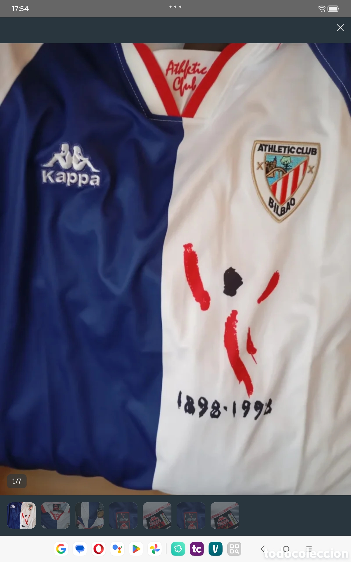 Coleccionismo deportivo: Camiseta Athletic club - Foto 1