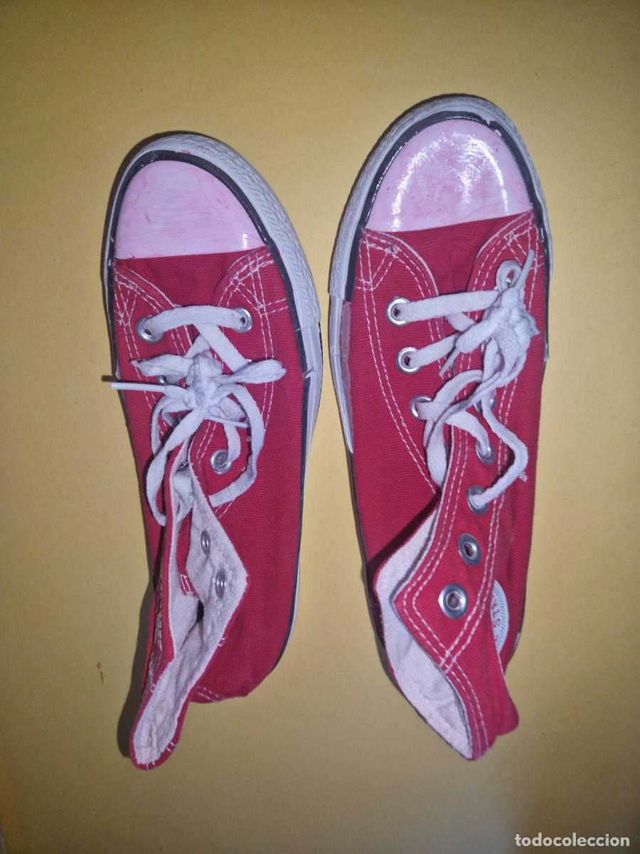 Coleccionismo deportivo: ZAPATILLAS CONVERSE ROJAS - Foto 2