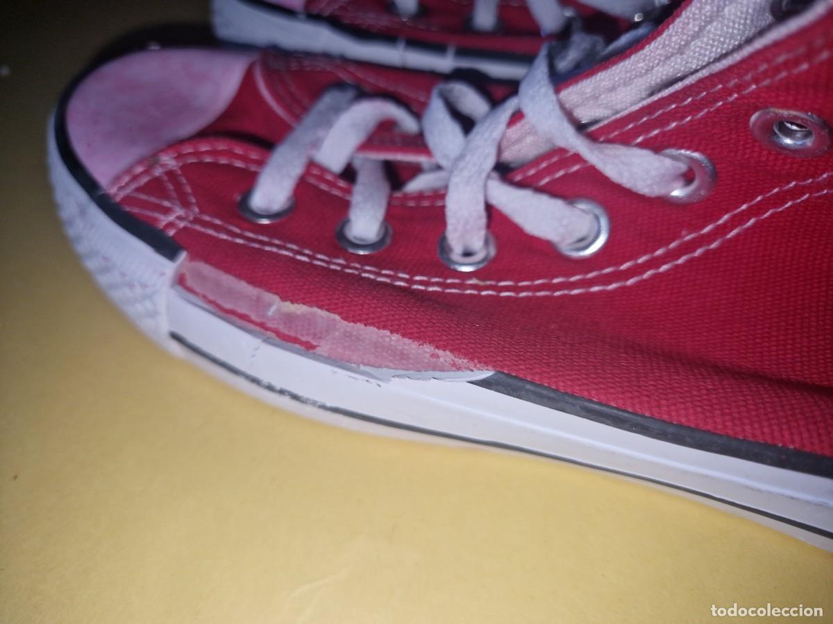 Coleccionismo deportivo: ZAPATILLAS CONVERSE ROJAS - Foto 4