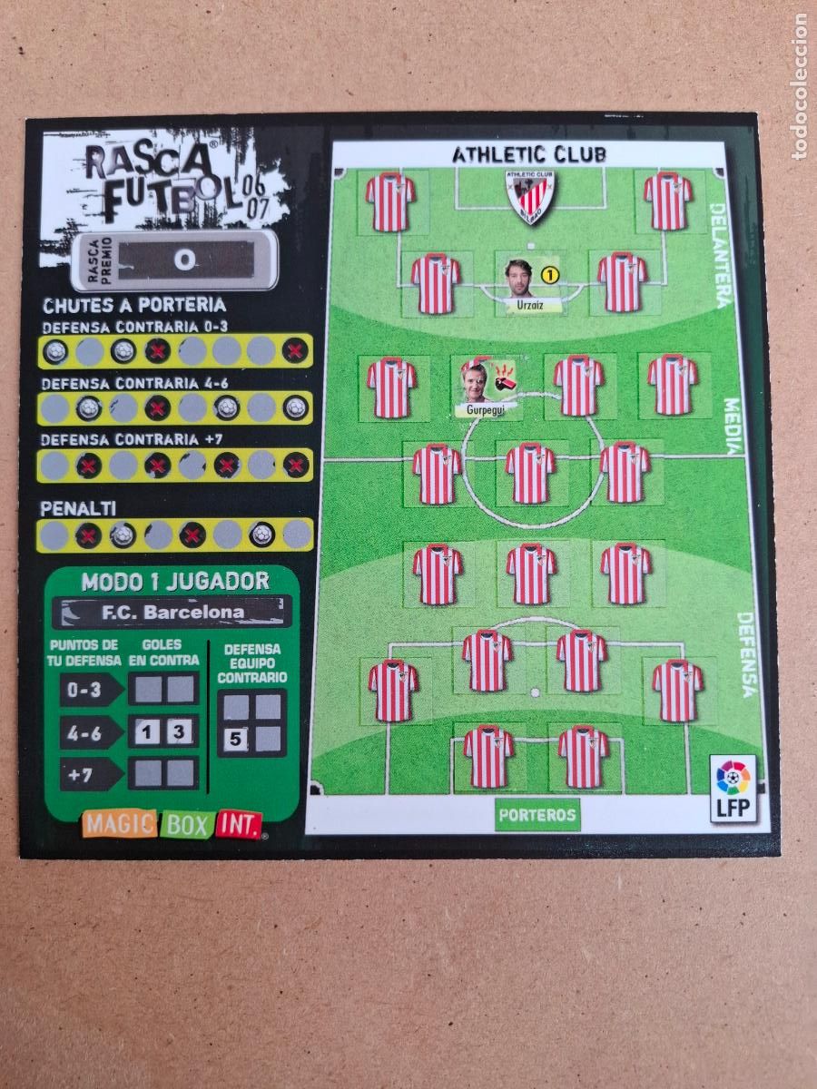 Coleccionismo deportivo: RASCA F&Uacute;TBOL 06 07 - MAGIC BOX INT. - ATHLETIC CLUB ( CON USO )