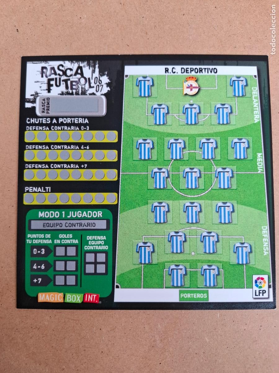 Coleccionismo deportivo: RASCA F&Uacute;TBOL 06 07 - MAGIC BOX INT. - R.C. DEPORTIVO ( CON USO )