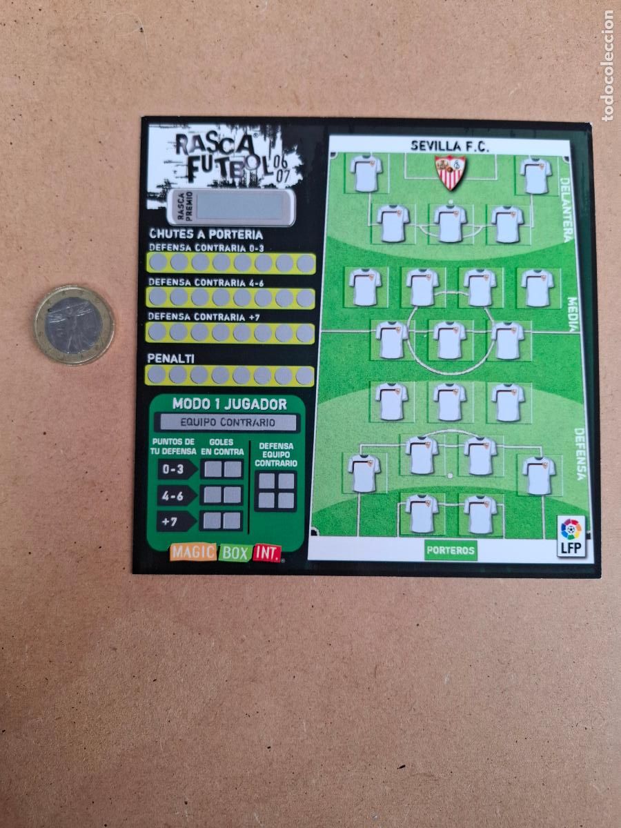Coleccionismo deportivo: RASCA F&Uacute;TBOL 06 07 - MAGIC BOX INT. - SEVILLA FC ( SIN USO )