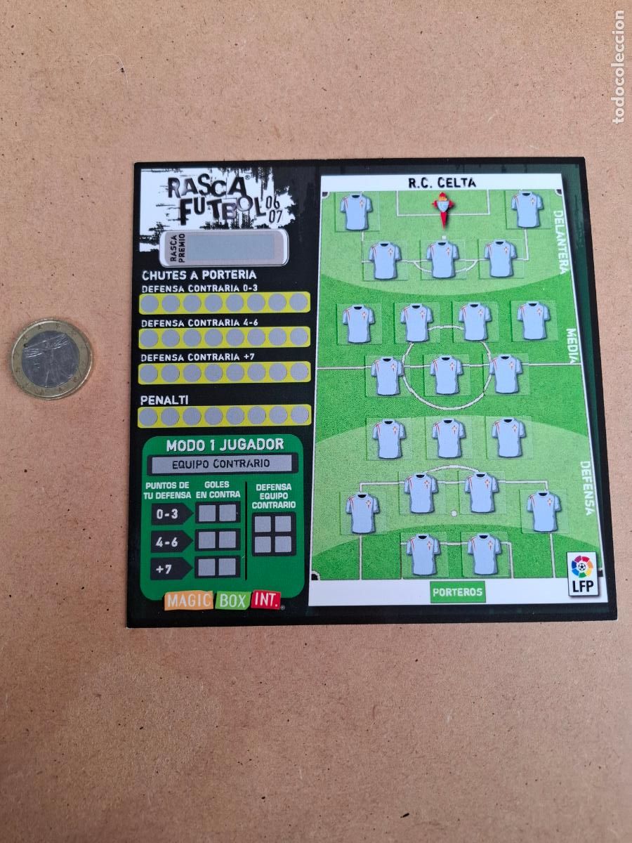 Coleccionismo deportivo: RASCA F&Uacute;TBOL 06 07 - MAGIC BOX INT. - R.C. CELTA ( SIN USO )