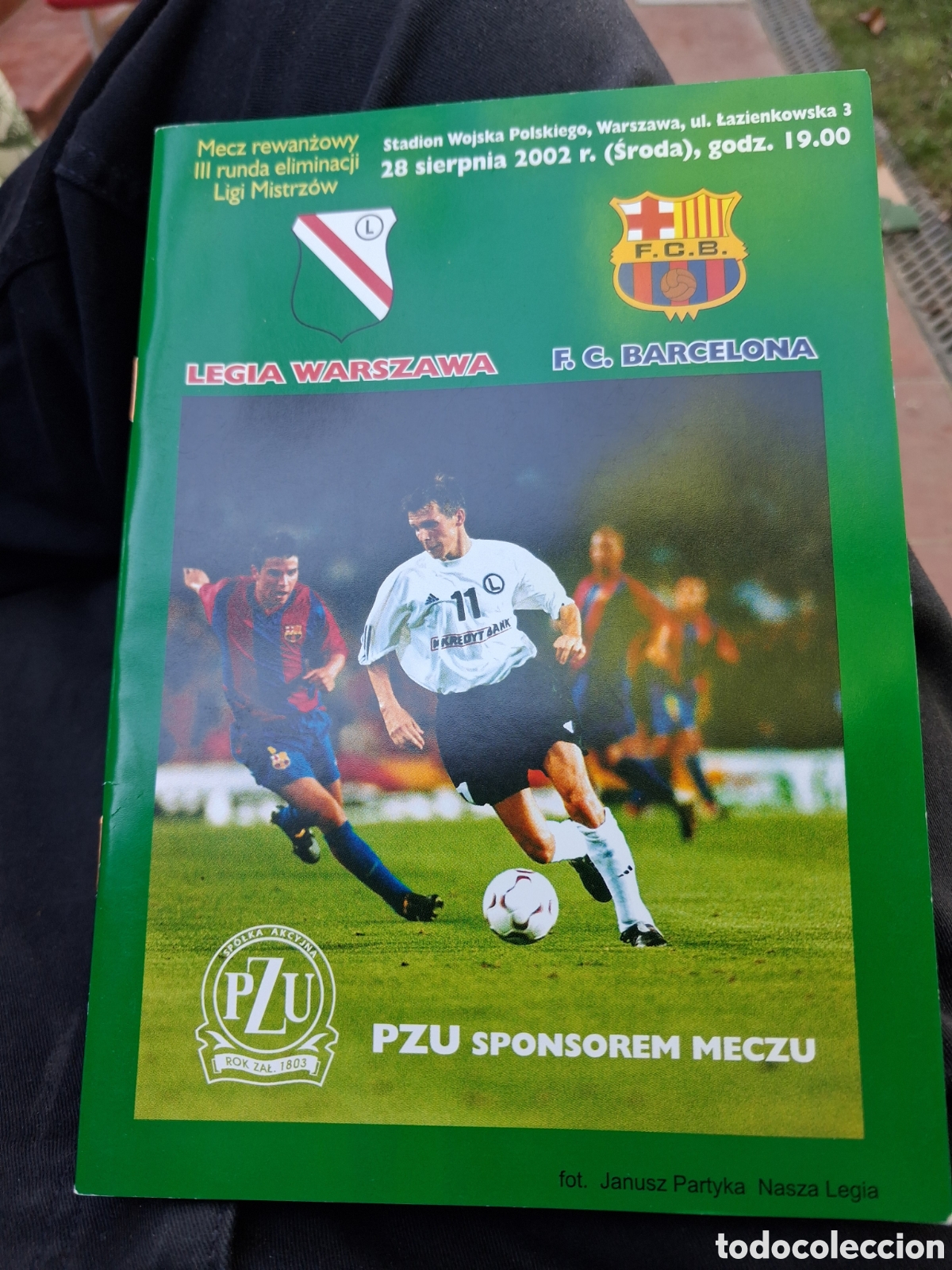Coleccionismo deportivo: Programa Oficial Legia Varsovia-FC Barcelona Champions League 2002/03