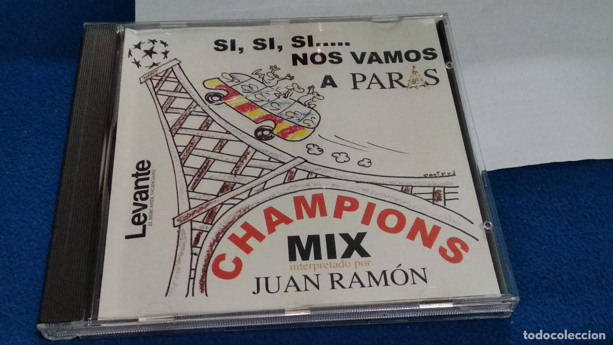 Coleccionismo deportivo: Juan Ram&oacute;n, Champions Mix, Si,si,si... Nos Vamos A Paris CD 2000, Batucada, deportivo, Valencia C.F.