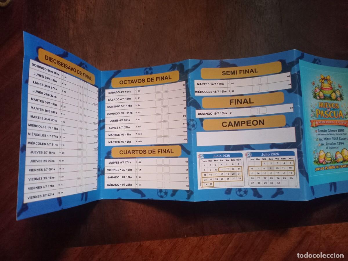 Coleccionismo deportivo: FIXTURE MUNDIAL 2026 - - Foto 3