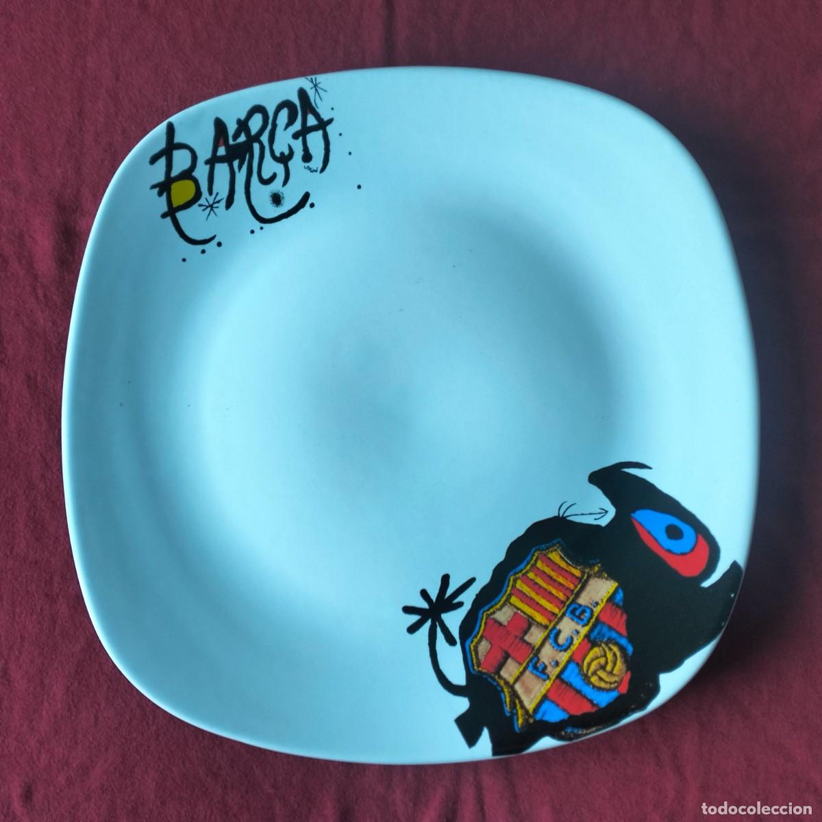 Coleccionismo deportivo: BAR&Ccedil;A- MIR&Oacute;, PLATO PORCELANA. EDICION ESPECIAL.