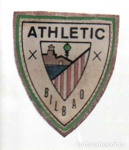 Coleccionismo deportivo: ANTIGUO PARCHE DE TELA Y FIELTRO. ESCUDO DEL ATHLETIC BILBAO
