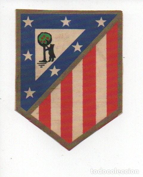 Coleccionismo deportivo: ANTIGUO PARCHE DE TELA. ESCUDO DEL ATLETICO DE MADRID