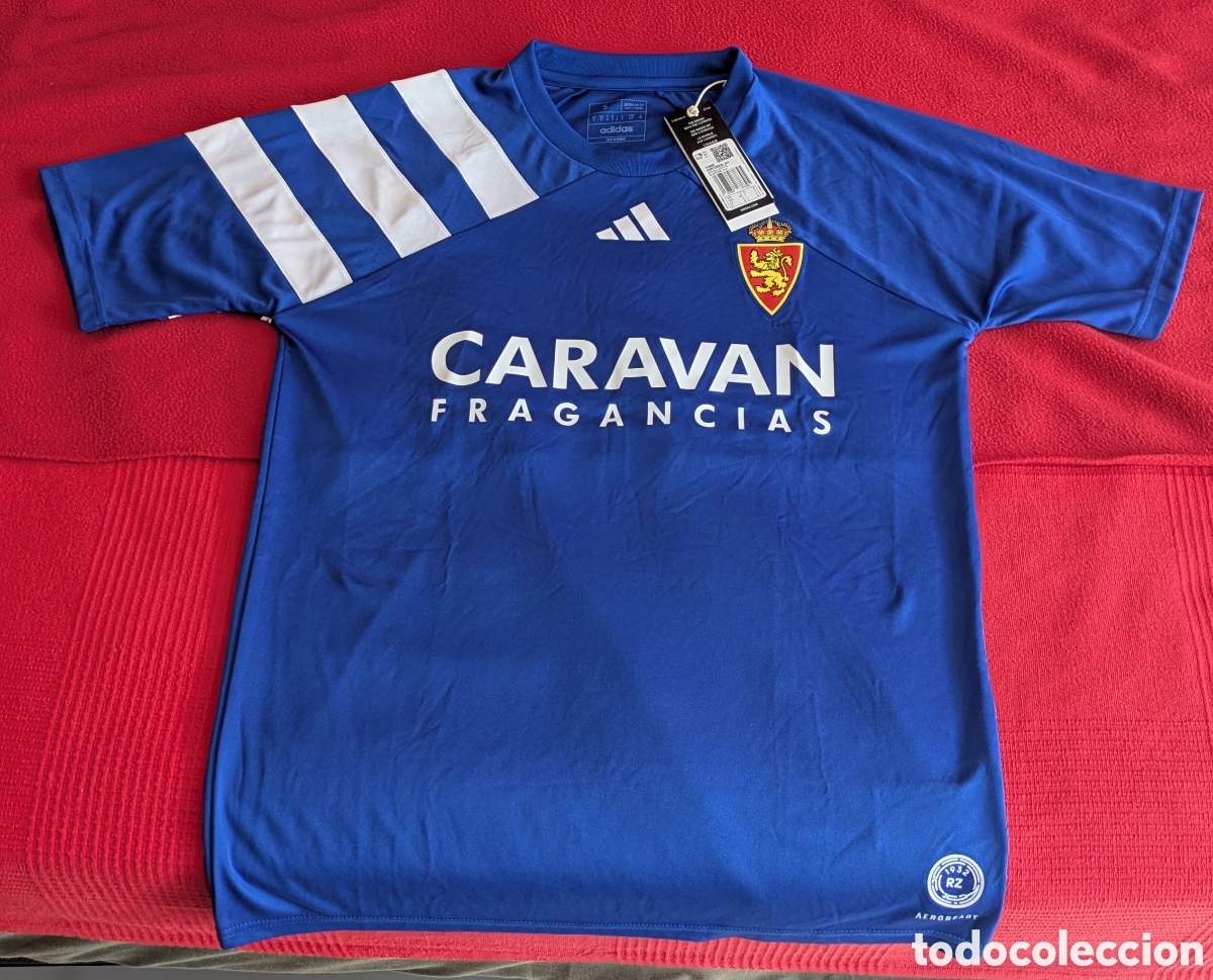 Coleccionismo deportivo: Camiseta oficial del Real Zaragoza de los a&ntilde;os 90.