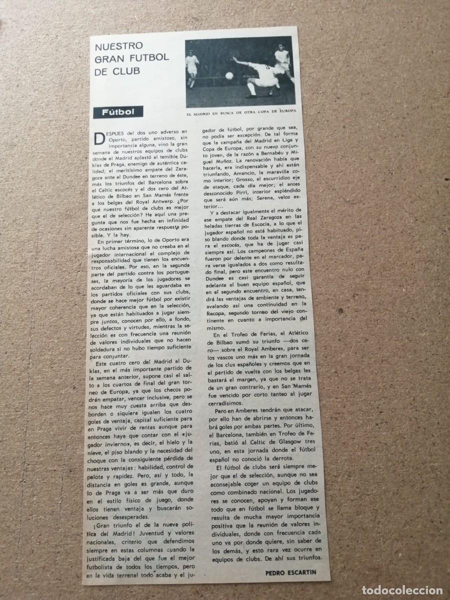 Coleccionismo deportivo: ARTICULO DEPORTIVO. NUESTROI GRAN FUTBOL DE CLUB