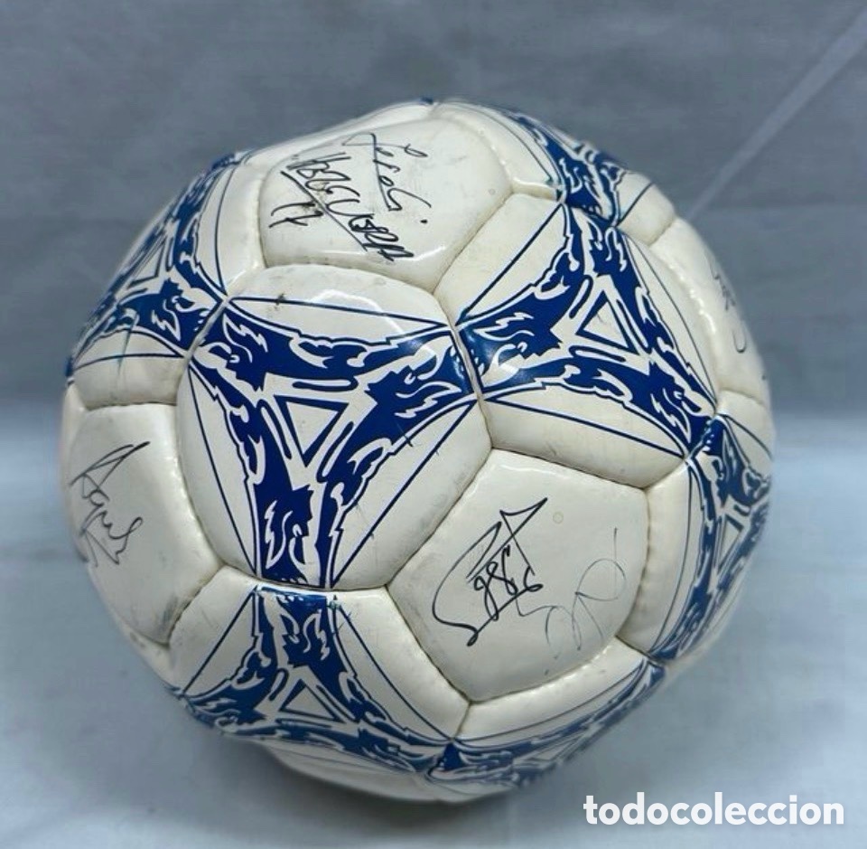 Colecionismo desportivo: Colecci&oacute;n Bal&oacute;n SALA Cannon firmas originales oficial 1990
