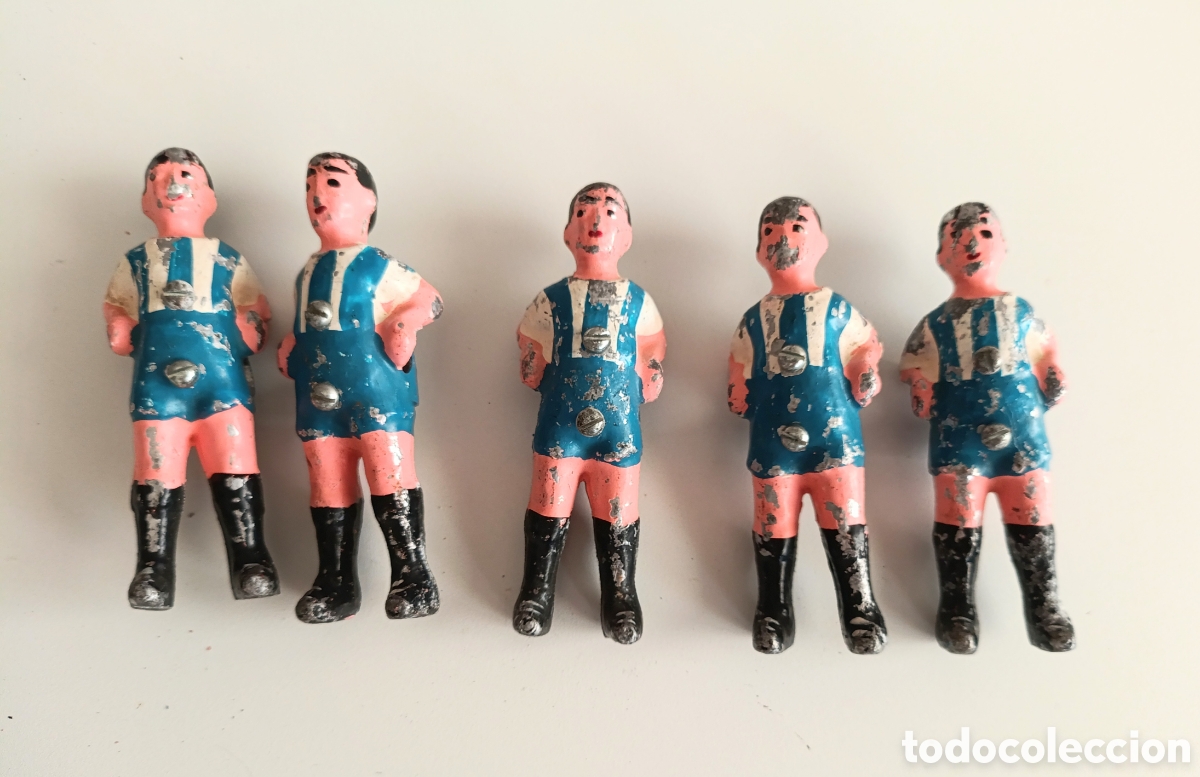 Collectionnisme sportif: Lote de 5 figuras Futbol&iacute;n RCD ESPANYOL