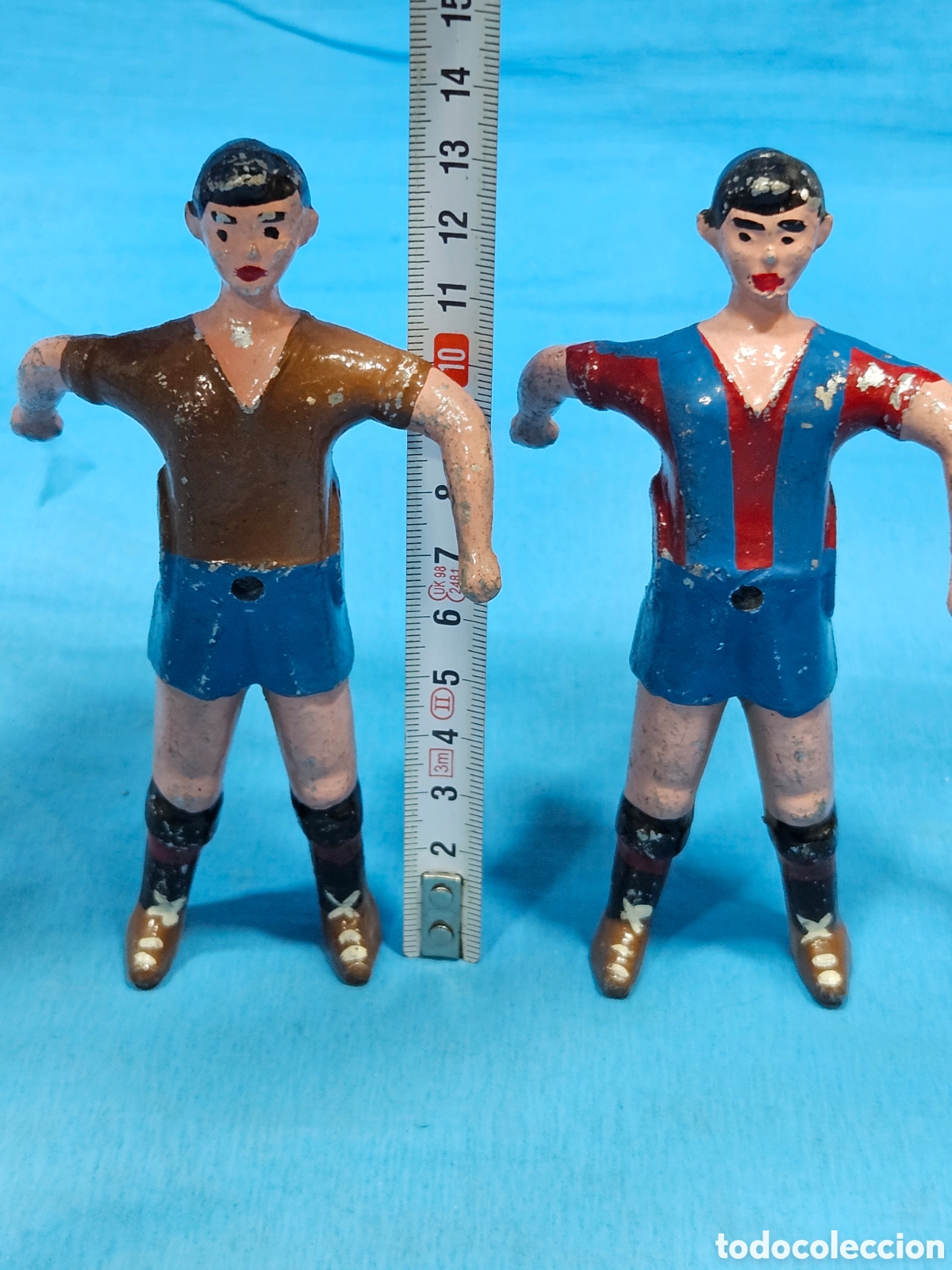 Coleccionismo deportivo: 2 FIGURAS MU&Ntilde;ECOS FUTBOLIN - Foto 4
