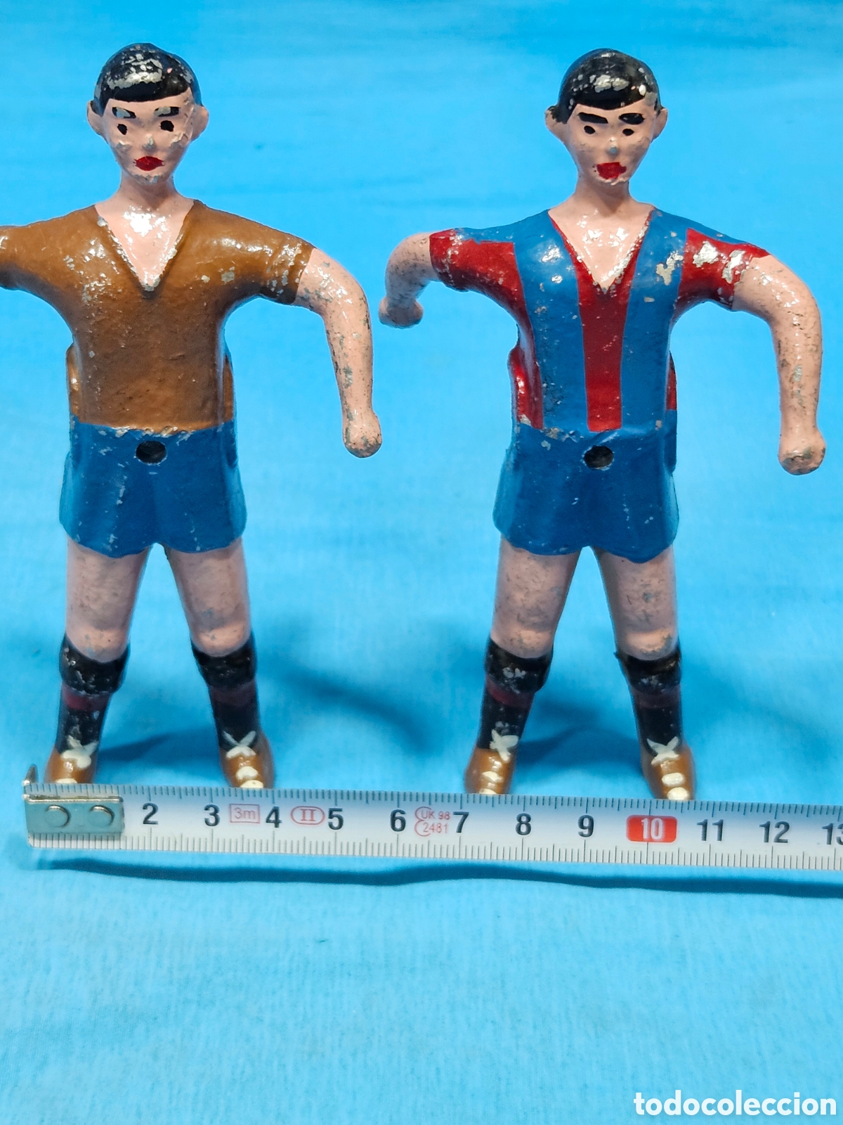Coleccionismo deportivo: 2 FIGURAS MU&Ntilde;ECOS FUTBOLIN - Foto 5
