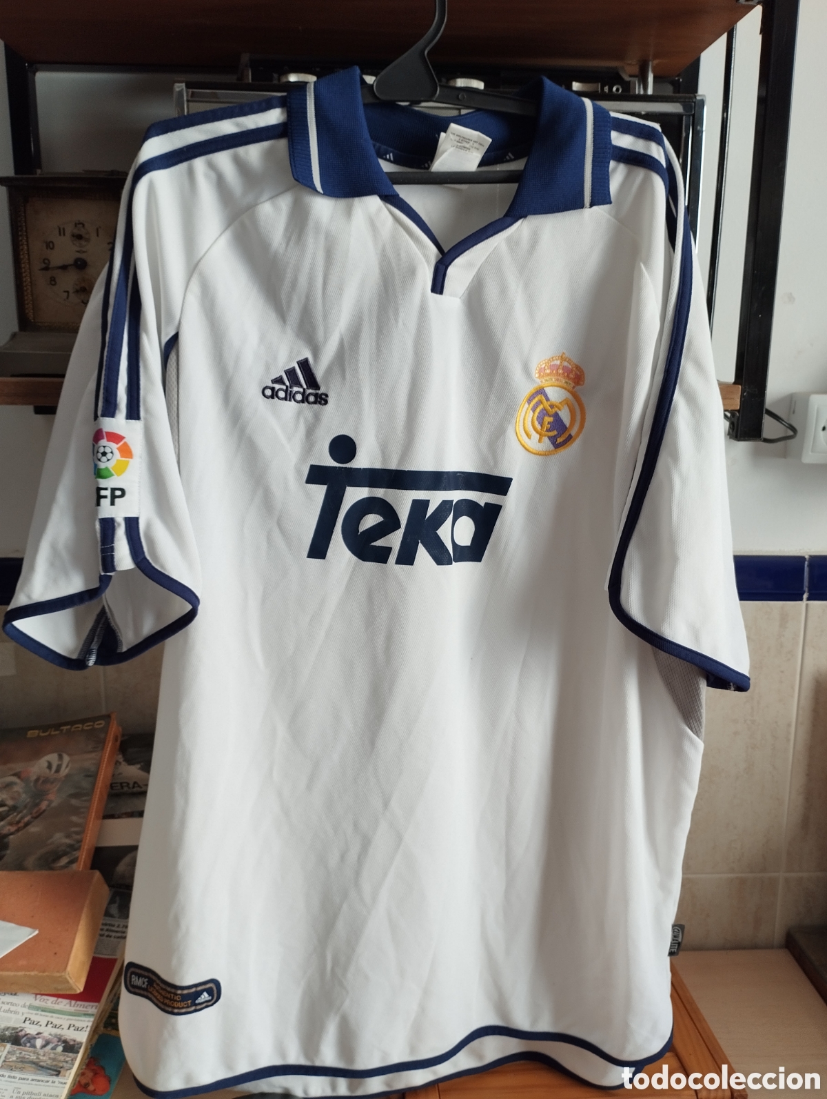 Coleccionismo deportivo: CAMISETA REAL MADRID ADIDAS DE EPOCA TEKA