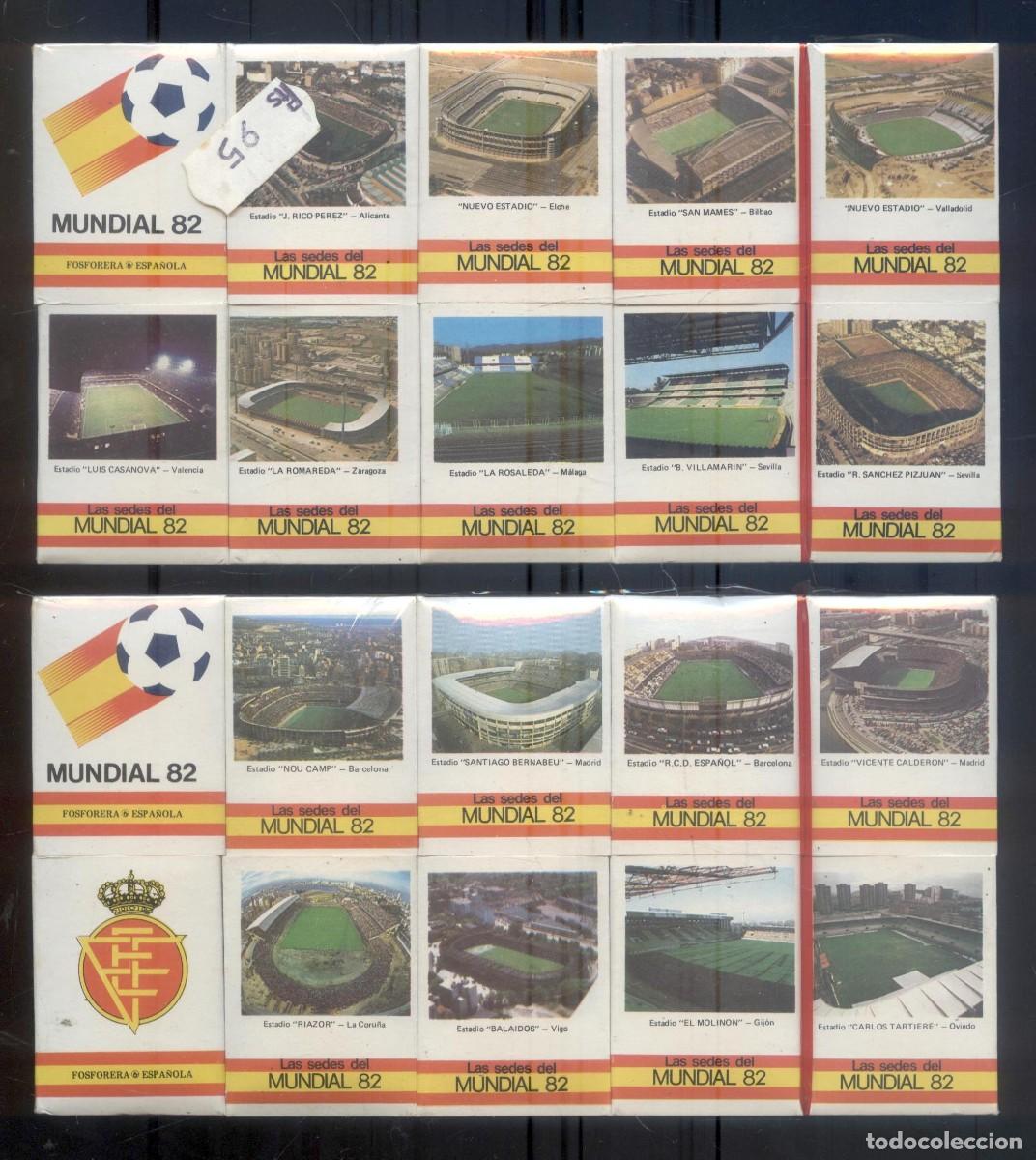 Coleccionismo deportivo: NUMULITE F0273 Cerillas Mundial Espa&ntilde;a 82 20 cajas de cerillas f&oacute;sforos nuevo en blister
