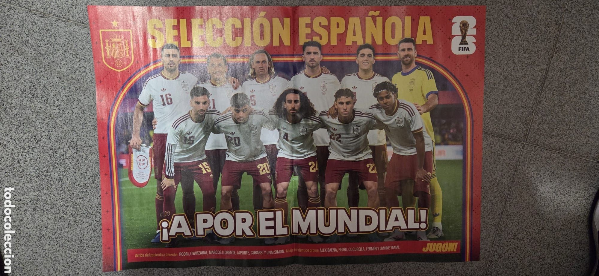 Coleccionismo deportivo: POSTER ESPA&Ntilde;A MUNDIAL 2026