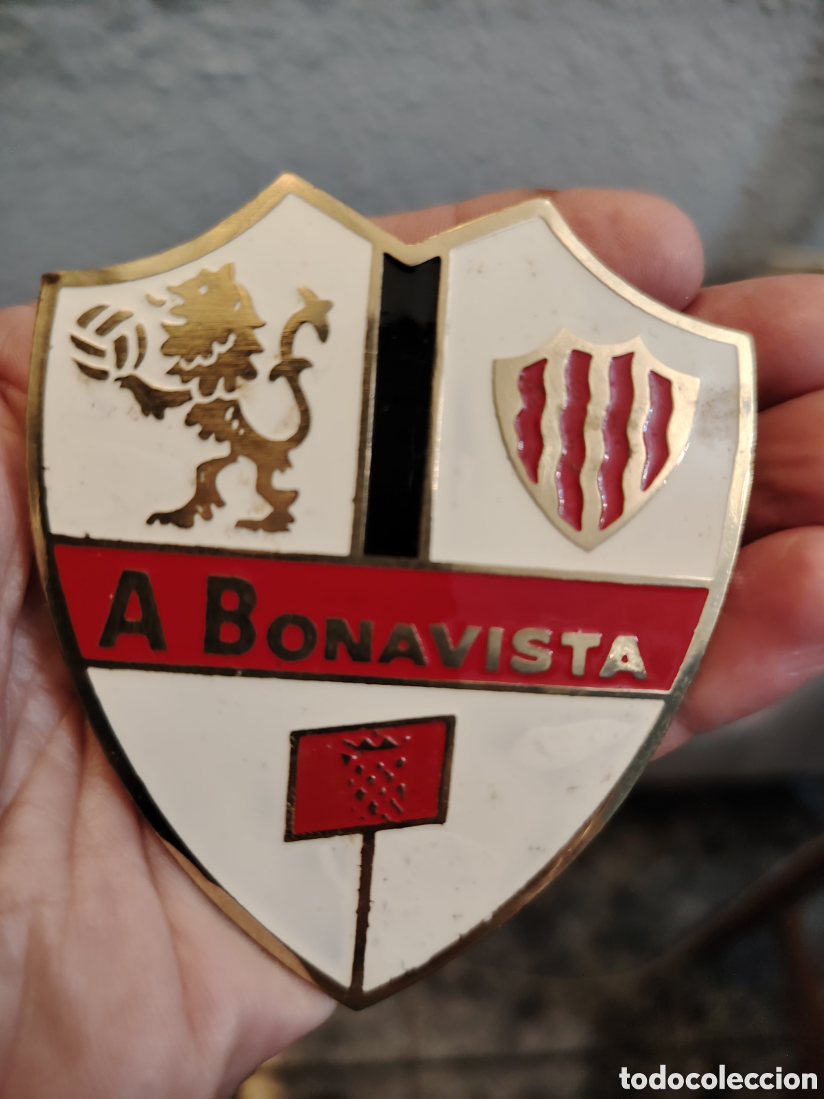 Coleccionismo deportivo: Chapa de f&uacute;tbol Atl&eacute;tico Bonavista (Tarragona)
