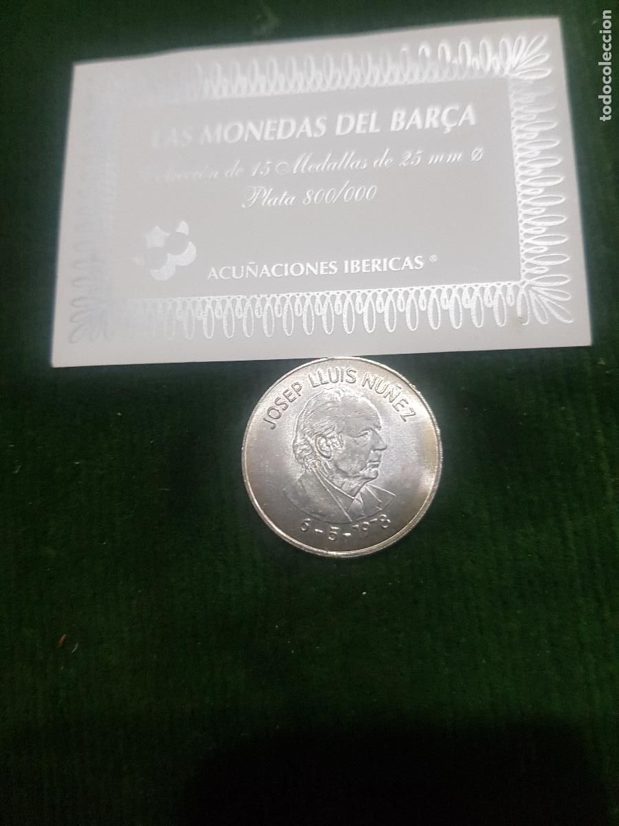 Coleccionismo deportivo: FUTBOL CLUB BARCELONA-PLATA DE 800-PESA 5 GRAMOS
