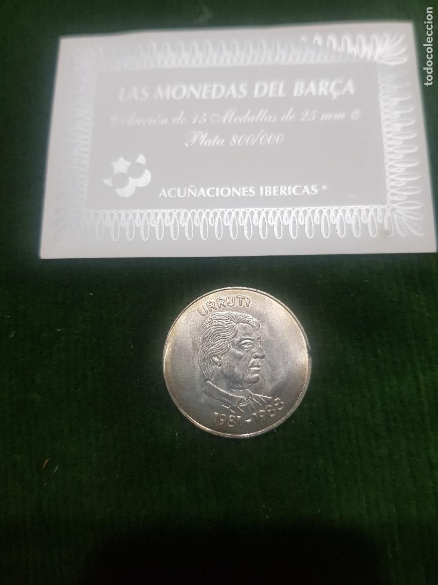 Coleccionismo deportivo: FUTBOL CLUB BARCELONA-PLATA DE 800-PESA 5 GRAMOS