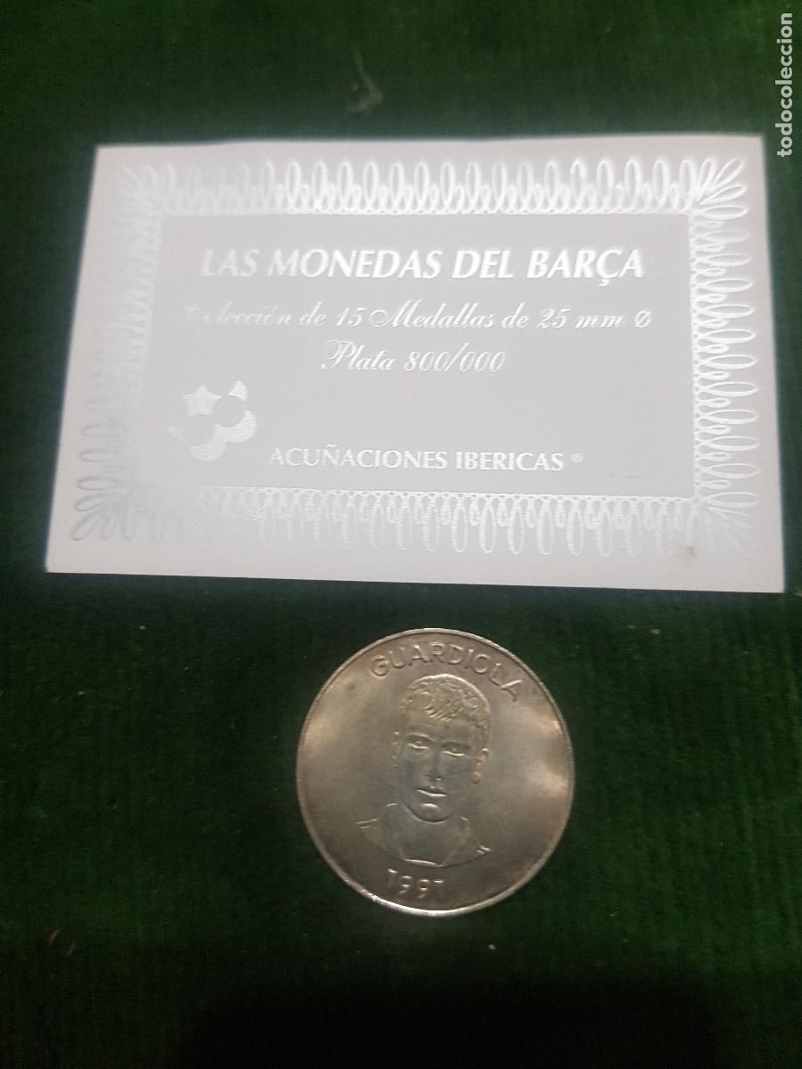 Coleccionismo deportivo: FUTBOL CLUB BARCELONA-PLATA DE 800-PESA 5 GRAMOS