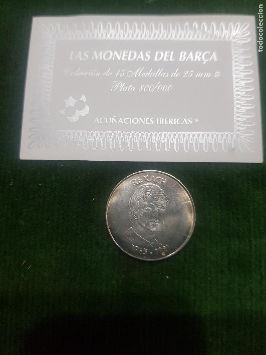 Coleccionismo deportivo: FUTBOL CLUB BARCELONA-PLATA DE 800-PESA 5 GRAMOS