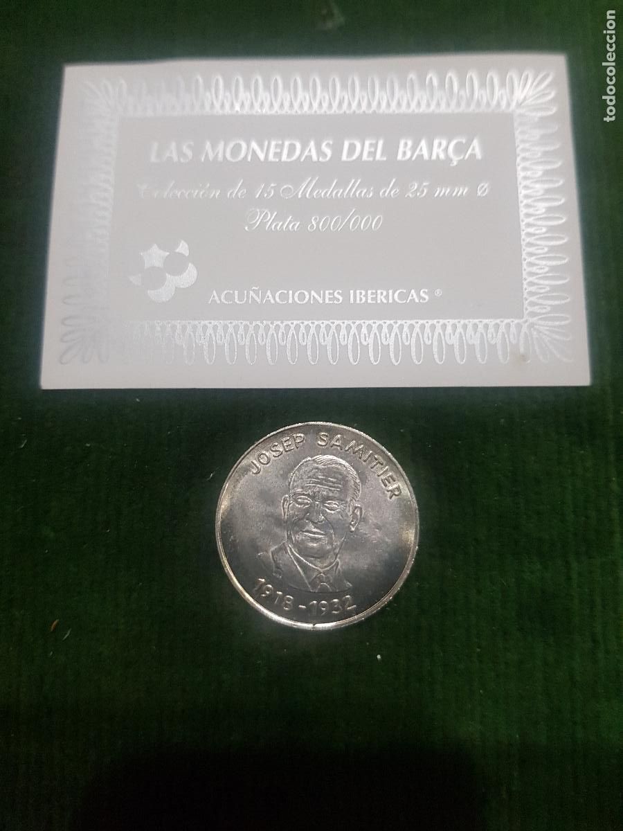 Coleccionismo deportivo: FUTBOL CLUB BARCELONA-PLATA DE 800-PESA 5 GRAMOS