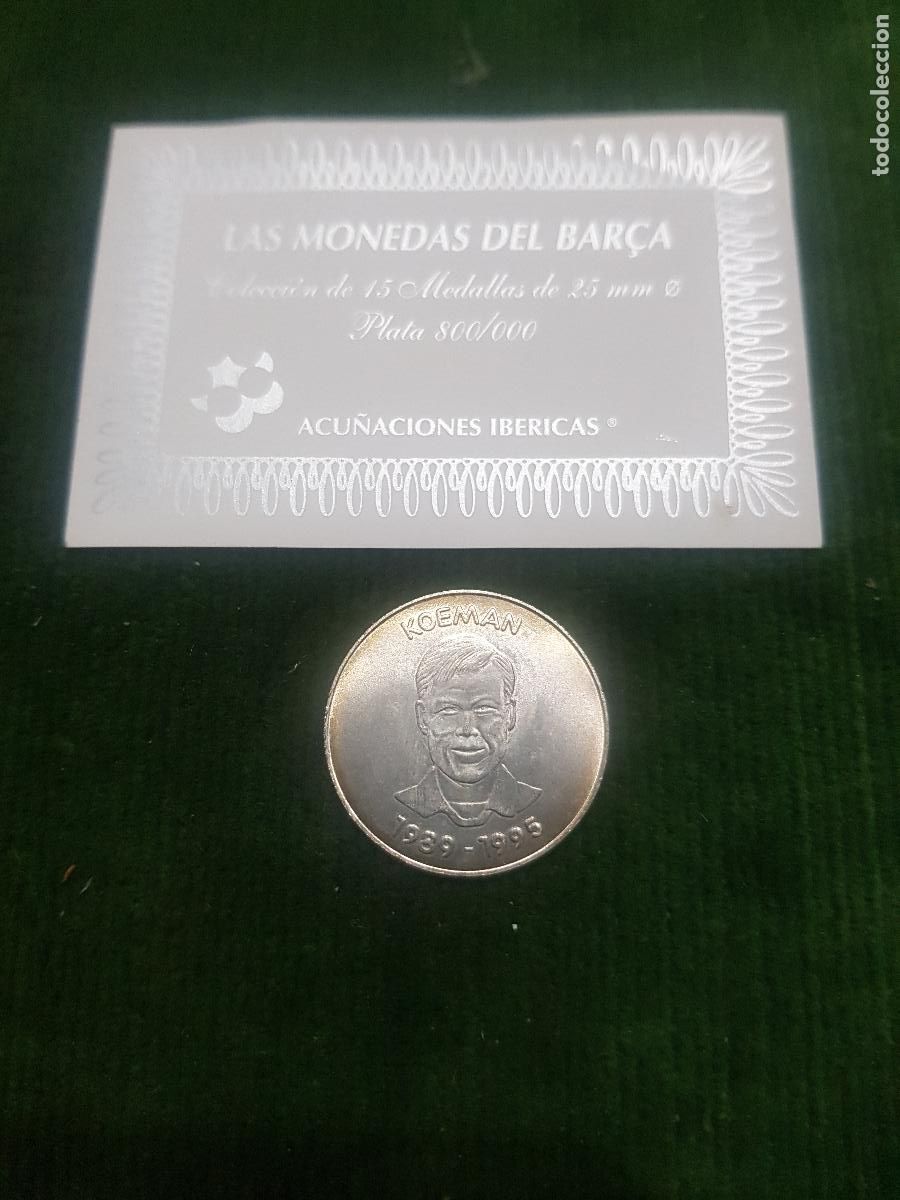 Coleccionismo deportivo: FUTBOL CLUB BARCELONA-PLATA DE 800-PESA 5 GRAMOS