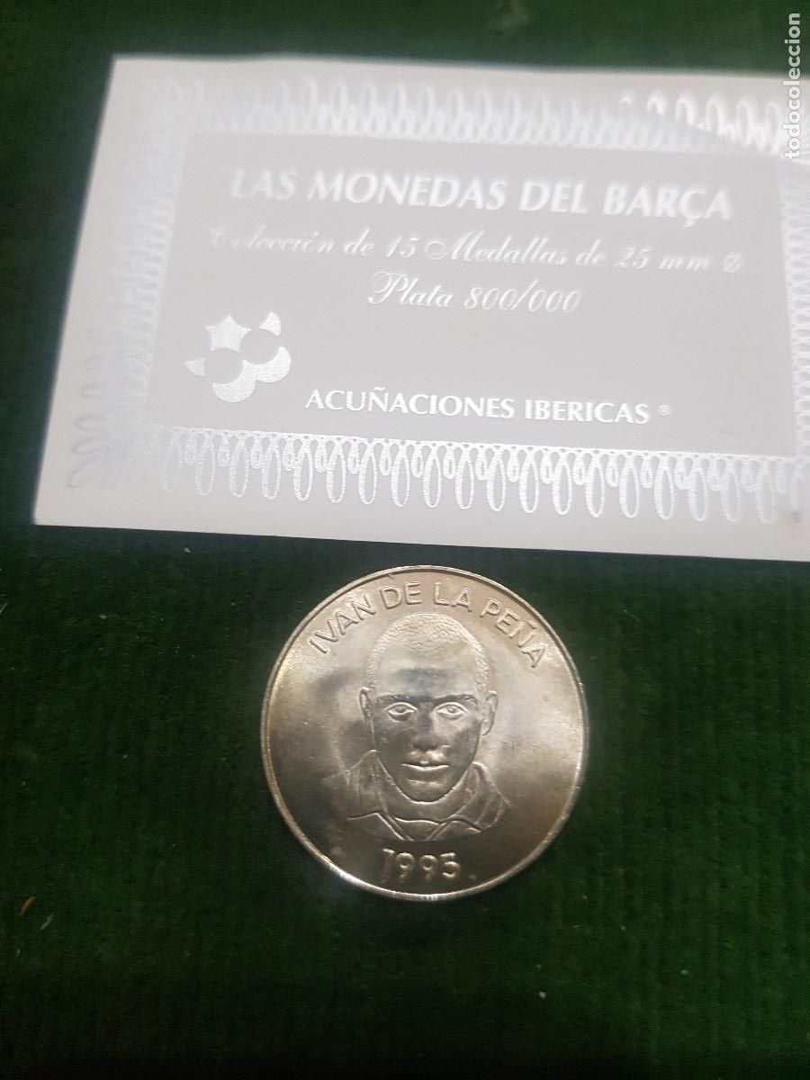 Coleccionismo deportivo: FUTBOL CLUB BARCELONA-PLATA DE 800-PESA 5 GRAMOS
