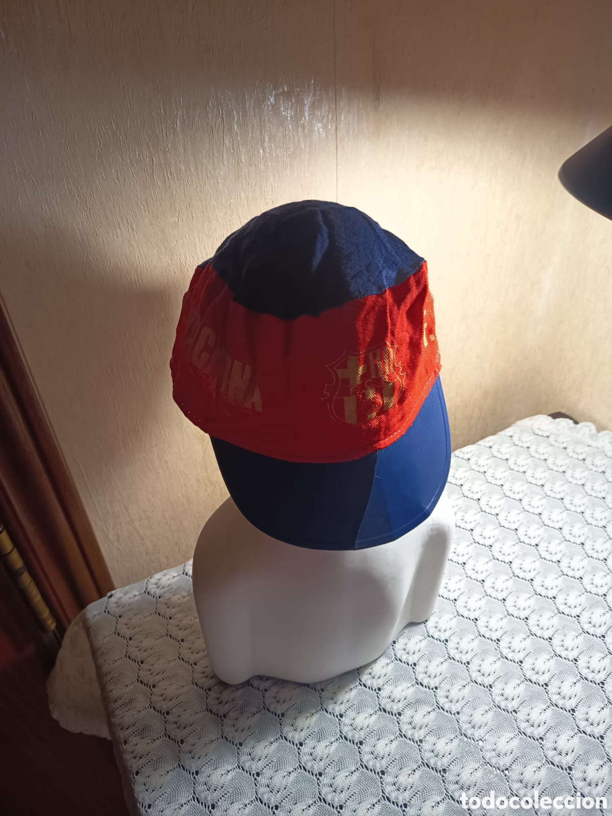 Coleccionismo deportivo: Gorra del Bar&ccedil;a de los a&ntilde;os 70 - Foto 5