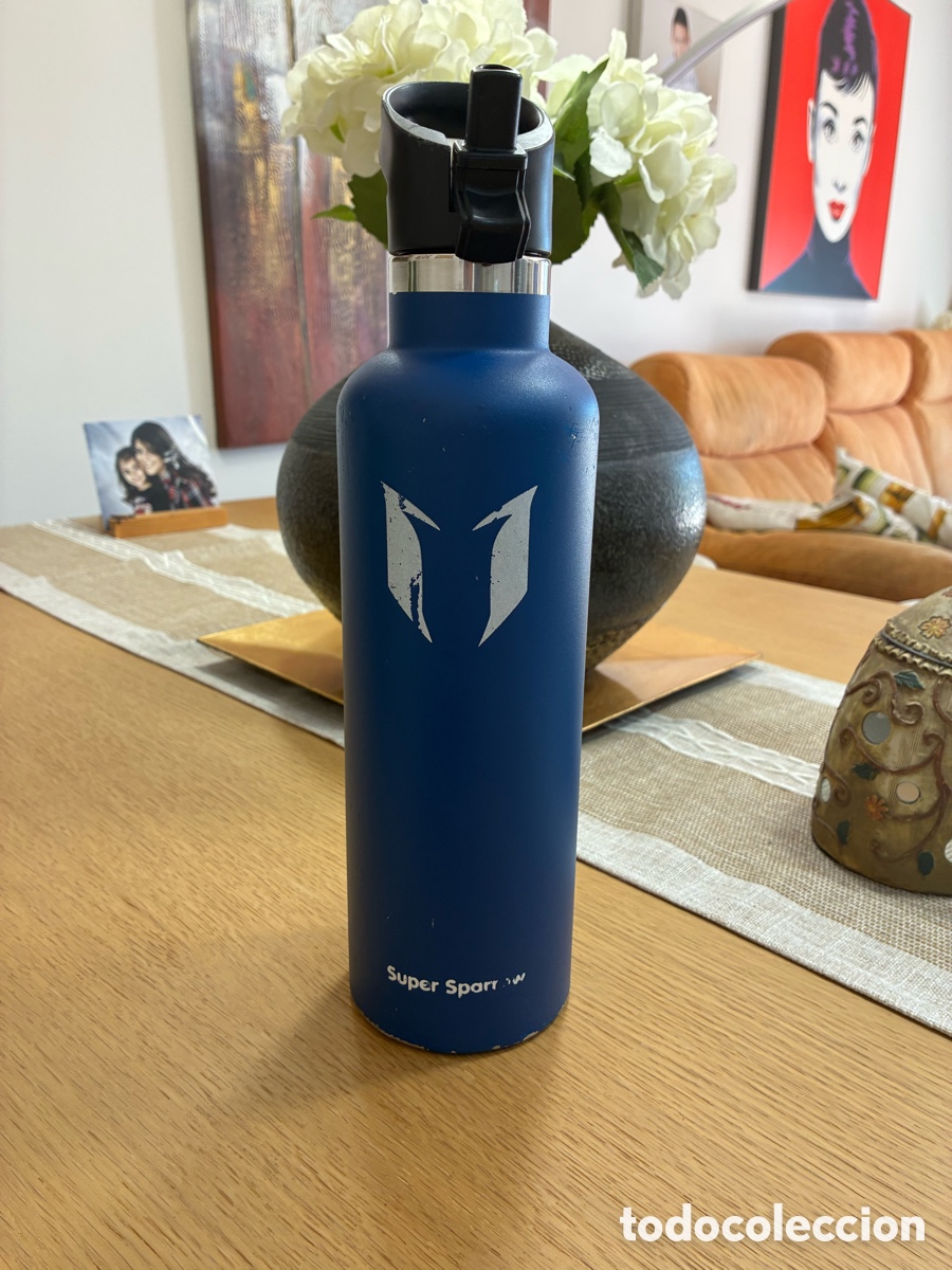 Coleccionismo deportivo: Botella hidrataci&oacute;n acero inoxidable Messi