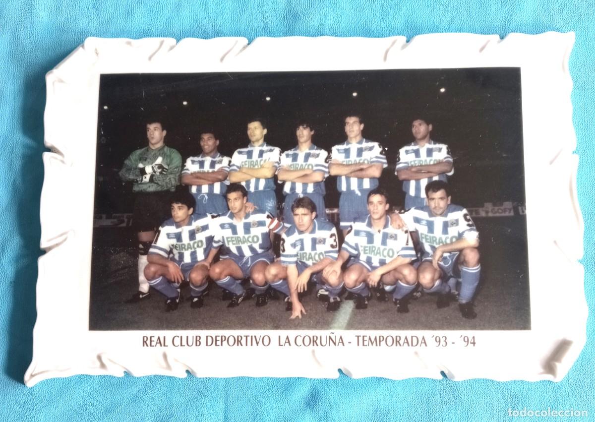 Coleccionismo deportivo: PLACA, REAL CLUB DEPORTIVO LA CORU&Ntilde;A TEMPORADA 93- 94