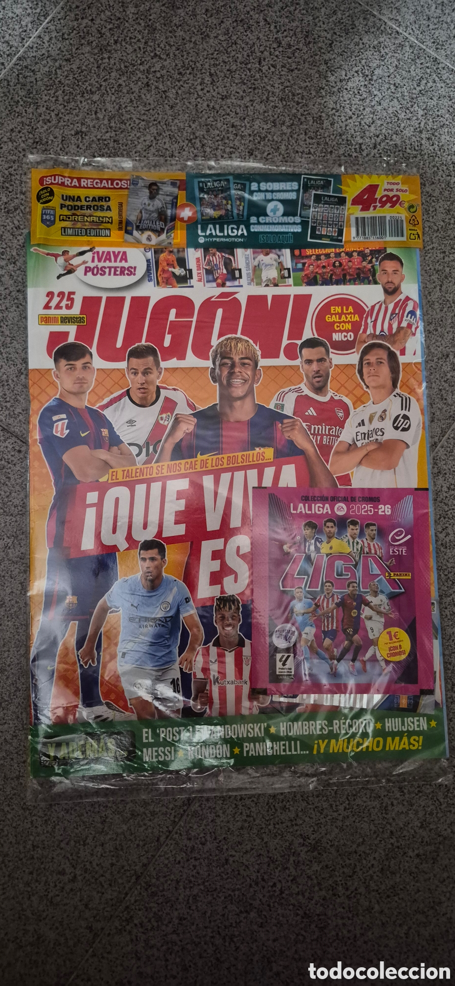 Coleccionismo deportivo: REVISTA JUGON N.225 Y 1 SOBRE - Foto 1
