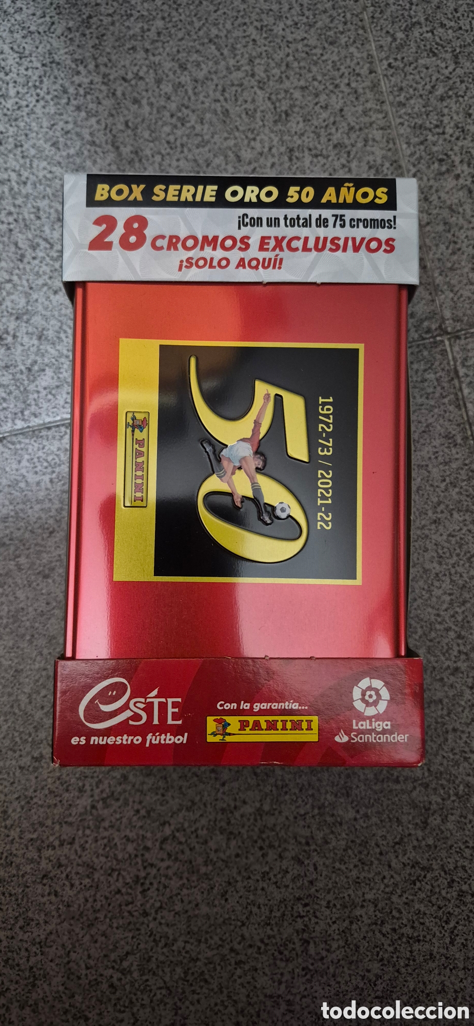 Coleccionismo deportivo: CAJA NUEVA SERIE ORO 50 a&ntilde;os