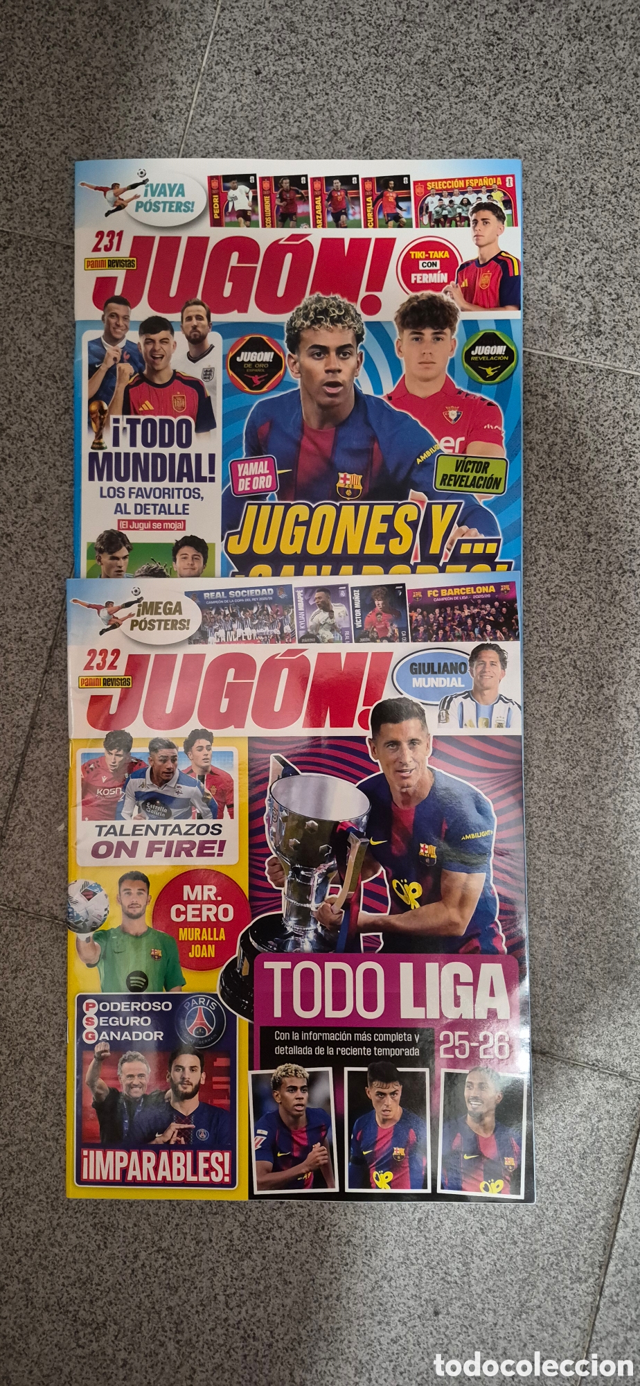 Coleccionismo deportivo: 2 Revistas Jugon sin cromos