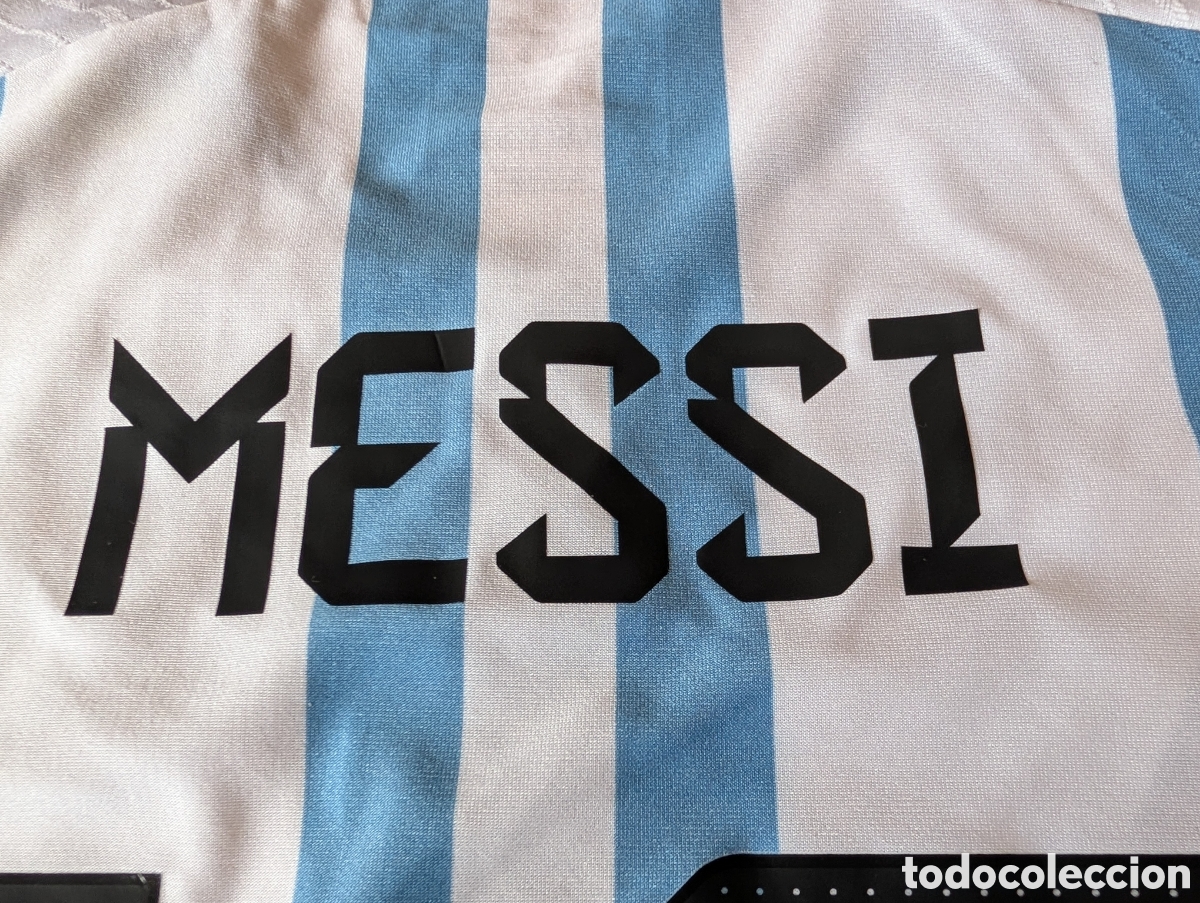 Coleccionismo deportivo: Camiseta Argentina Messi 2022 - Foto 14