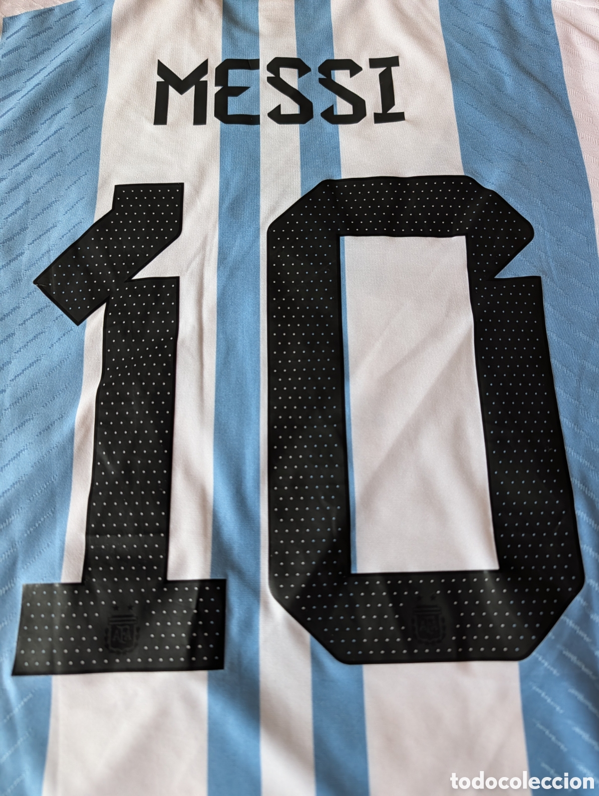 Coleccionismo deportivo: Camiseta Argentina Messi 2022 - Foto 15