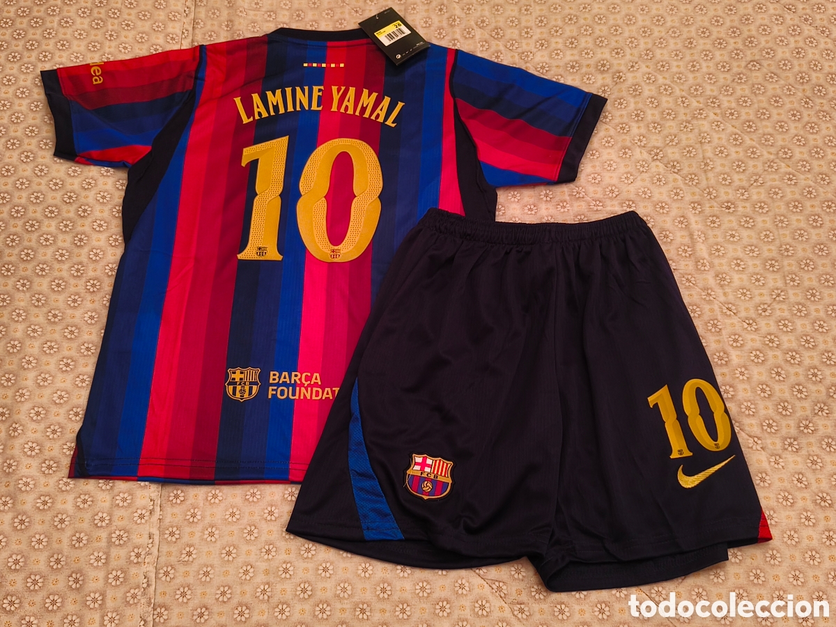 Coleccionismo deportivo: Equipacion FC Barcelona Ni&ntilde;o 10-11 a&ntilde;os