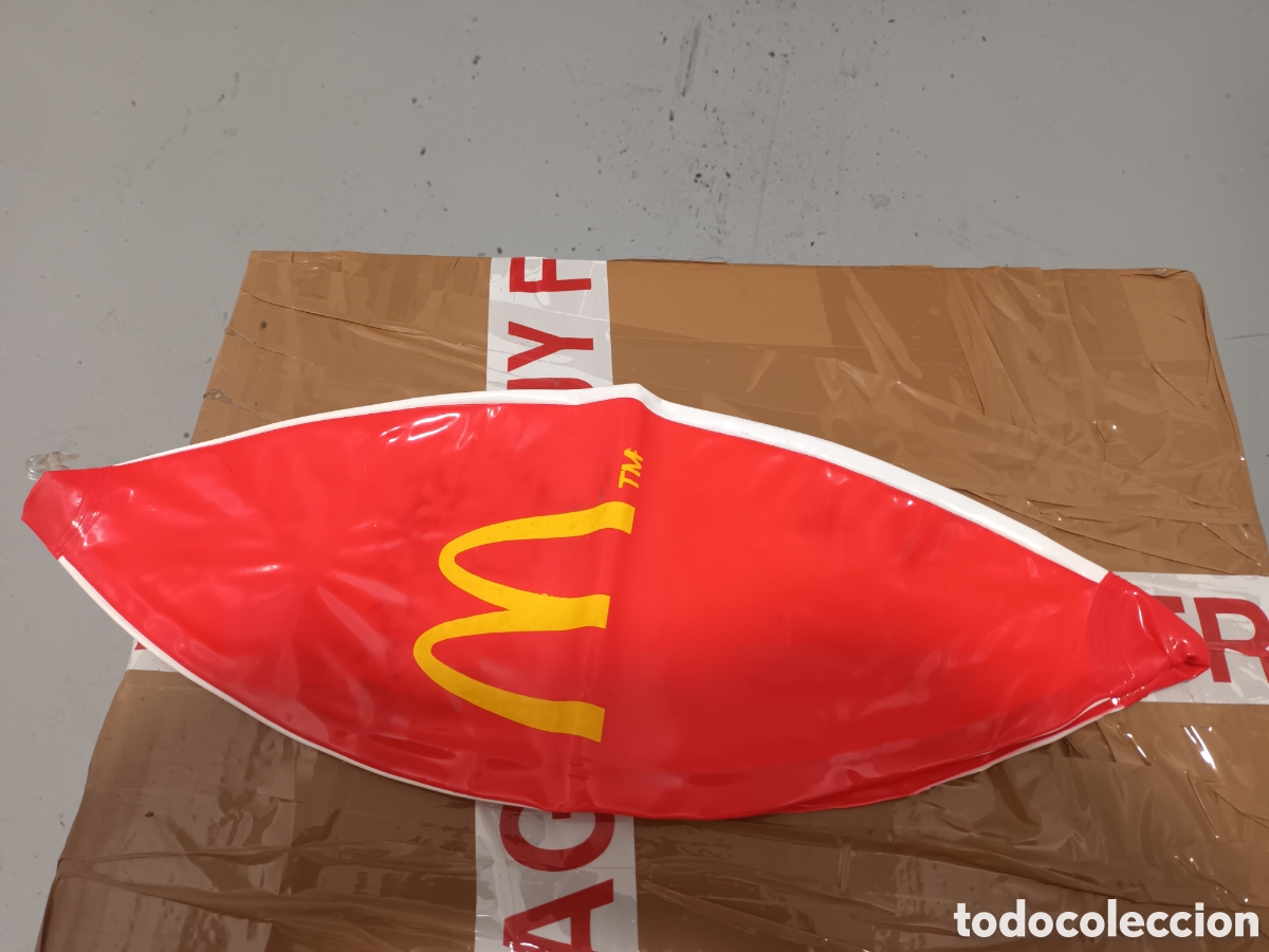 Coleccionismo deportivo: McDonald'. Bal&oacute;n a&ntilde;os 70 sin uso. VER fotos