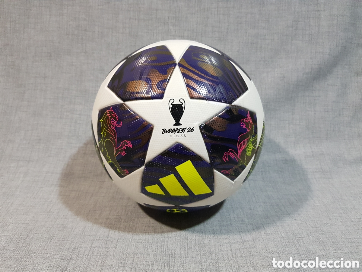 Coleccionismo deportivo: R&Eacute;PLICA MATCH BALL LGE J350 BAL&Oacute;N DE F&Uacute;TBOL ADIDAS BUDAPEST 26 FINAL UEFA CHAMPIONS LEAGUE 2026