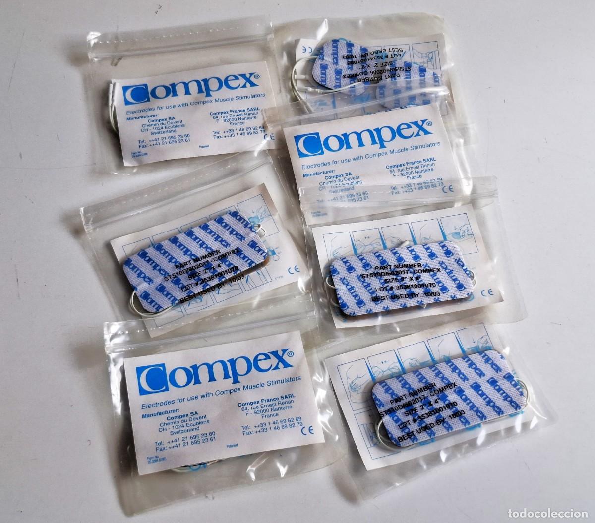 Coleccionismo deportivo: COMPEX - LOTE DE ELECTRODOS MUSCULARES VARIOS