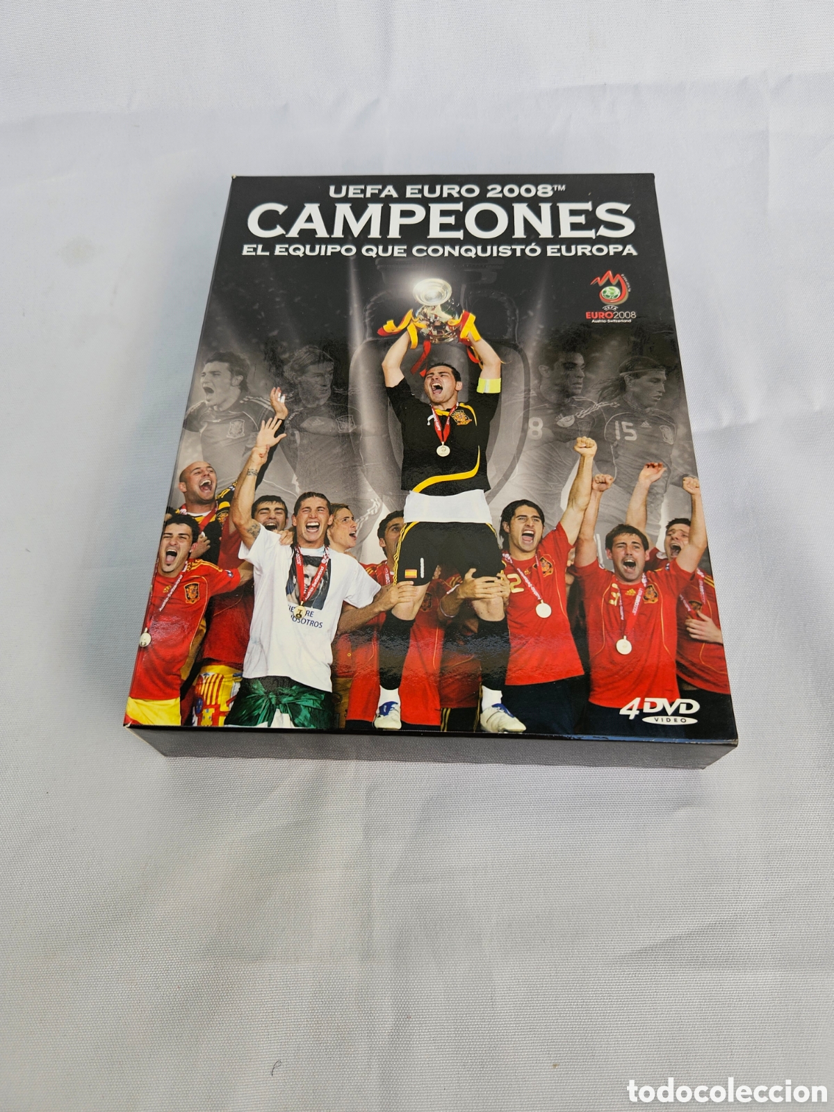 Coleccionismo deportivo: 4 DVD UEFA EURO 2008. CAMPEONES. EL EQUIPO QUE CONQUISTO EUROPA. PAL ESPA&Ntilde;OL