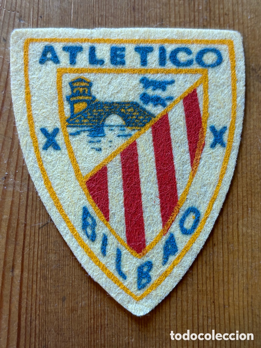 Coleccionismo deportivo: Escudo de f&uacute;tbol Athletic Bilbao final a&ntilde;os 60