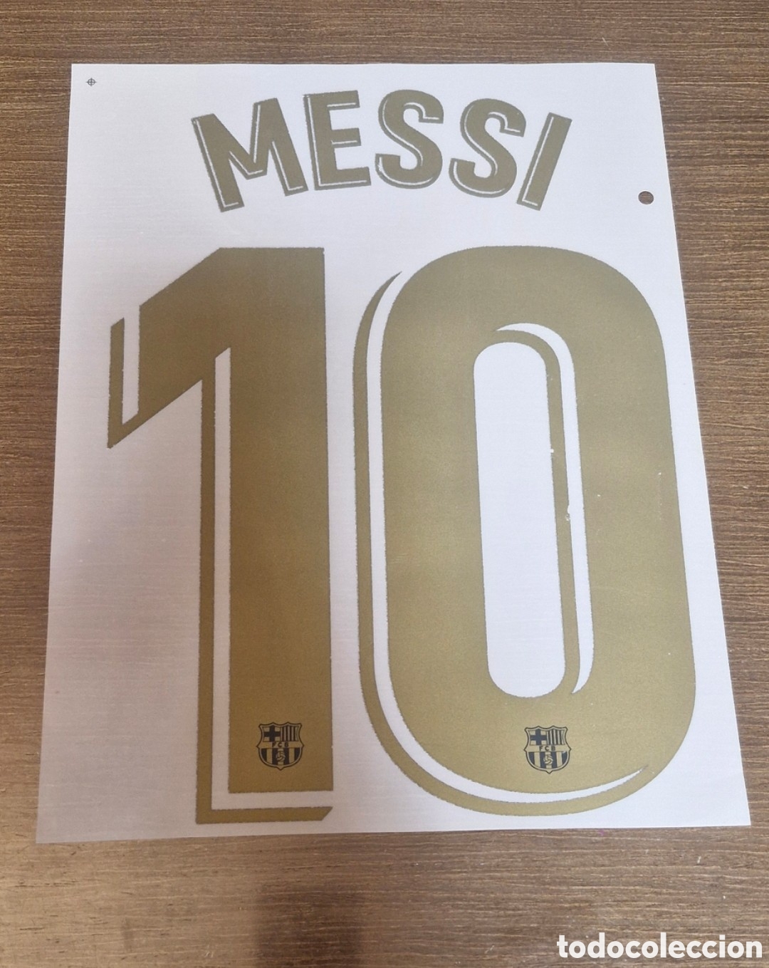 Coleccionismo deportivo: Seregrafia Dorada Messi