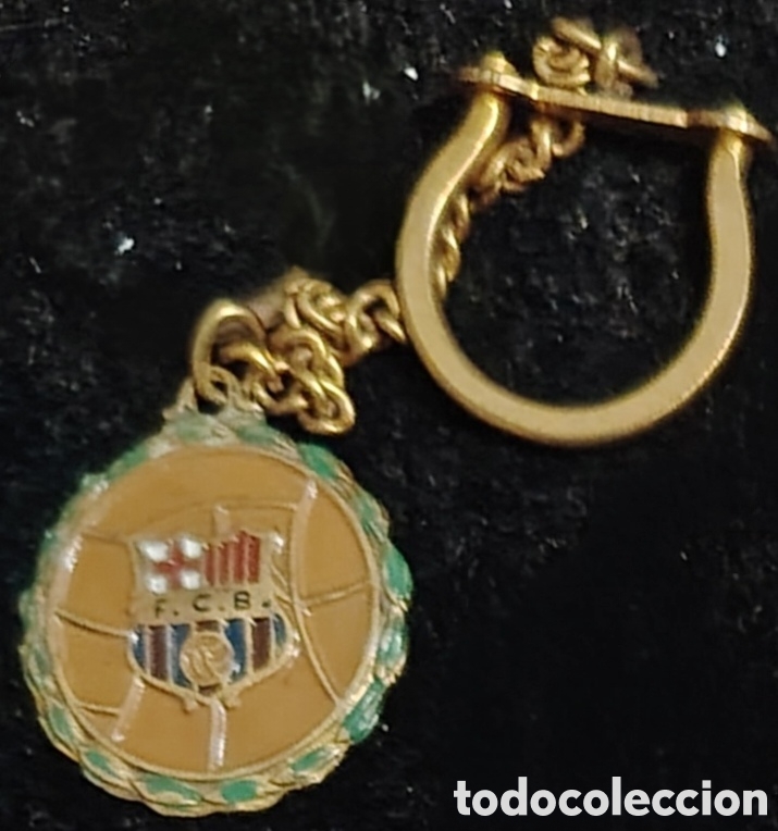 Coleccionismo deportivo: Llavero antiguo del F&uacute;tbol Club Barcelona