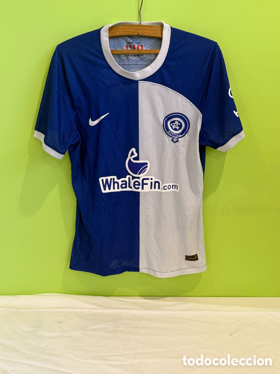 Coleccionismo deportivo: Camiseta Atl&eacute;tico de Madrid Nike 120 Aniversario 2023 &ndash; Azul/Blanca WhaleFin